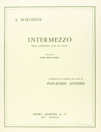 einband Intermezzo Editions Henry Lemoine