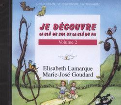 einband Je dcouvre la cl de Sol et Fa Vol.2 CD seul Editions Henry Lemoine