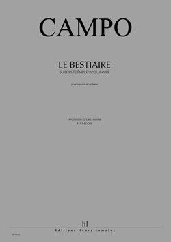 einband Le Bestiaire Editions Henry Lemoine