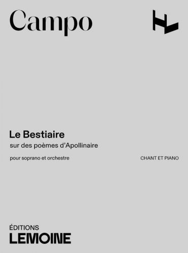 einband Le Bestiaire Editions Henry Lemoine