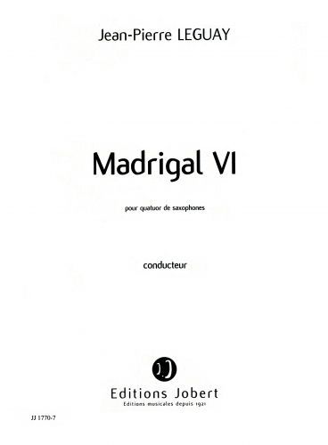 einband Madrigal VI Jobert