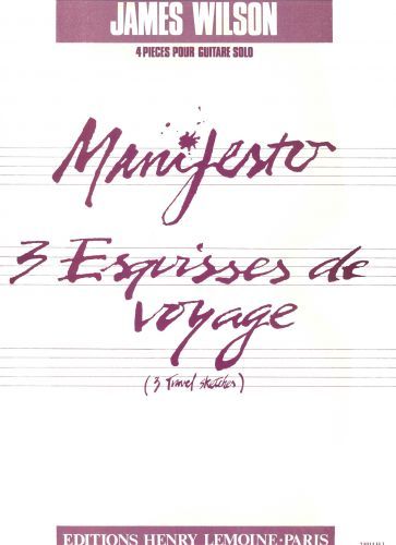 einband Manifesto - 3 esquisses voyage Editions Henry Lemoine