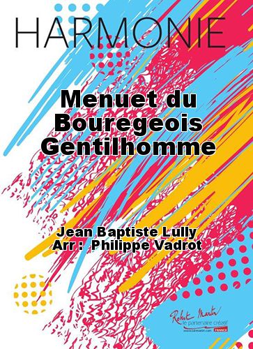 einband Menuet du Bouregeois Gentilhomme Martin Musique