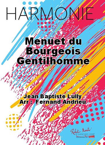 einband Menuet du Bourgeois Gentilhomme Martin Musique
