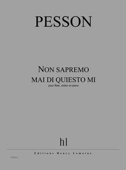 einband Non sapremo mai di quiesto mi Editions Henry Lemoine