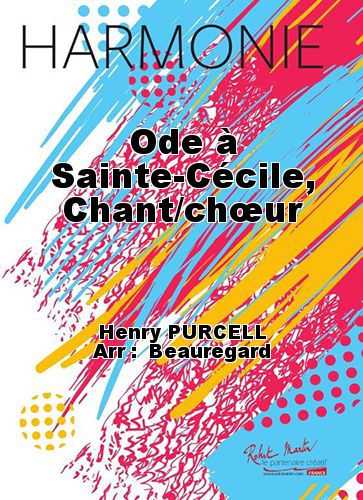einband Ode  Sainte-Ccile, Chant/chur Martin Musique