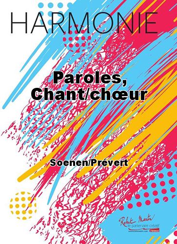 einband Paroles, Chant/chur Martin Musique