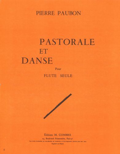 einband Pastorale et danse Combre