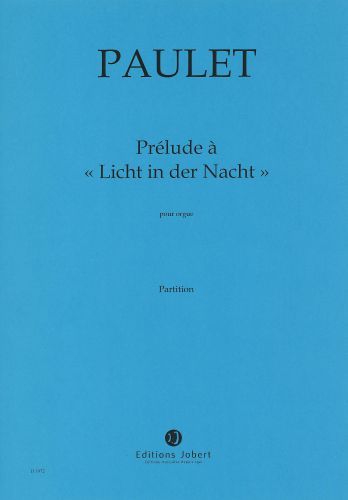 einband Prlude  ''Licht in der Nacht'' Jobert