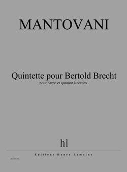 einband Quintette pour Bertold Brecht Editions Henry Lemoine