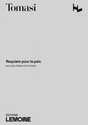 einband Requiem pour la paix Editions Henry Lemoine