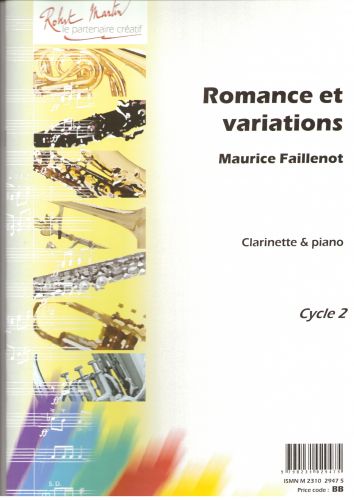 einband Romance et Variations Editions Robert Martin