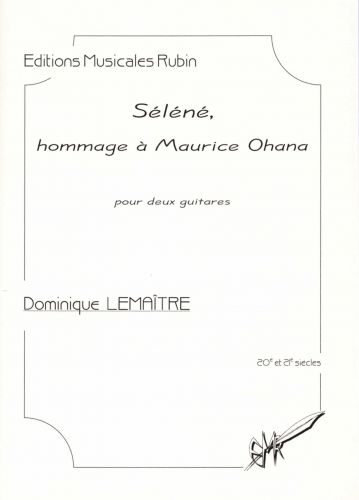 einband Sln, hommage  Maurice Ohana pour deux guitares Martin Musique