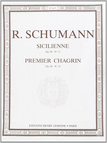 einband Sicilienne, Premiers chagrins Editions Henry Lemoine