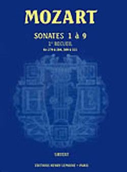 einband Sonates Vol.1 n1  9 Editions Henry Lemoine