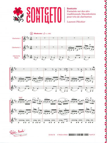 einband SONTCETO Trio de clarinettes Editions Robert Martin