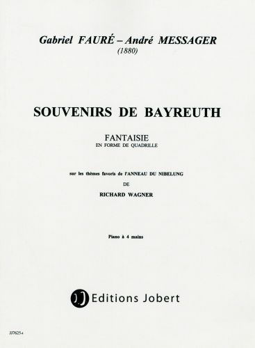 einband Souvenirs de Bayreuth Jobert