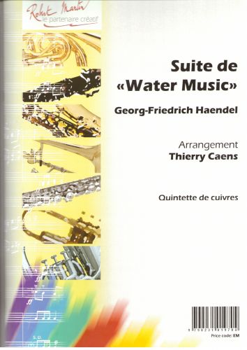 einband Suite de Water Music, Avec Orgue Editions Robert Martin