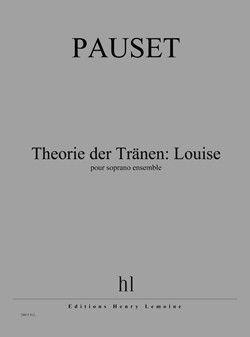 einband Theorie der Trnen: Louise Editions Henry Lemoine