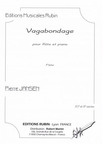 einband Vagabondage pour flte (et flte en sol) et piano Martin Musique