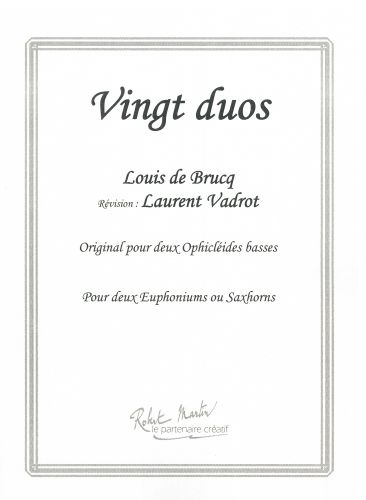 einband VINGT DUOS Editions Robert Martin